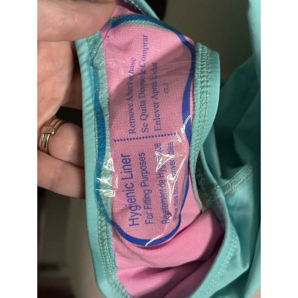 New TYR Turquoise Girls UPD 50+ One Piece Swimsuit XL 14/16
